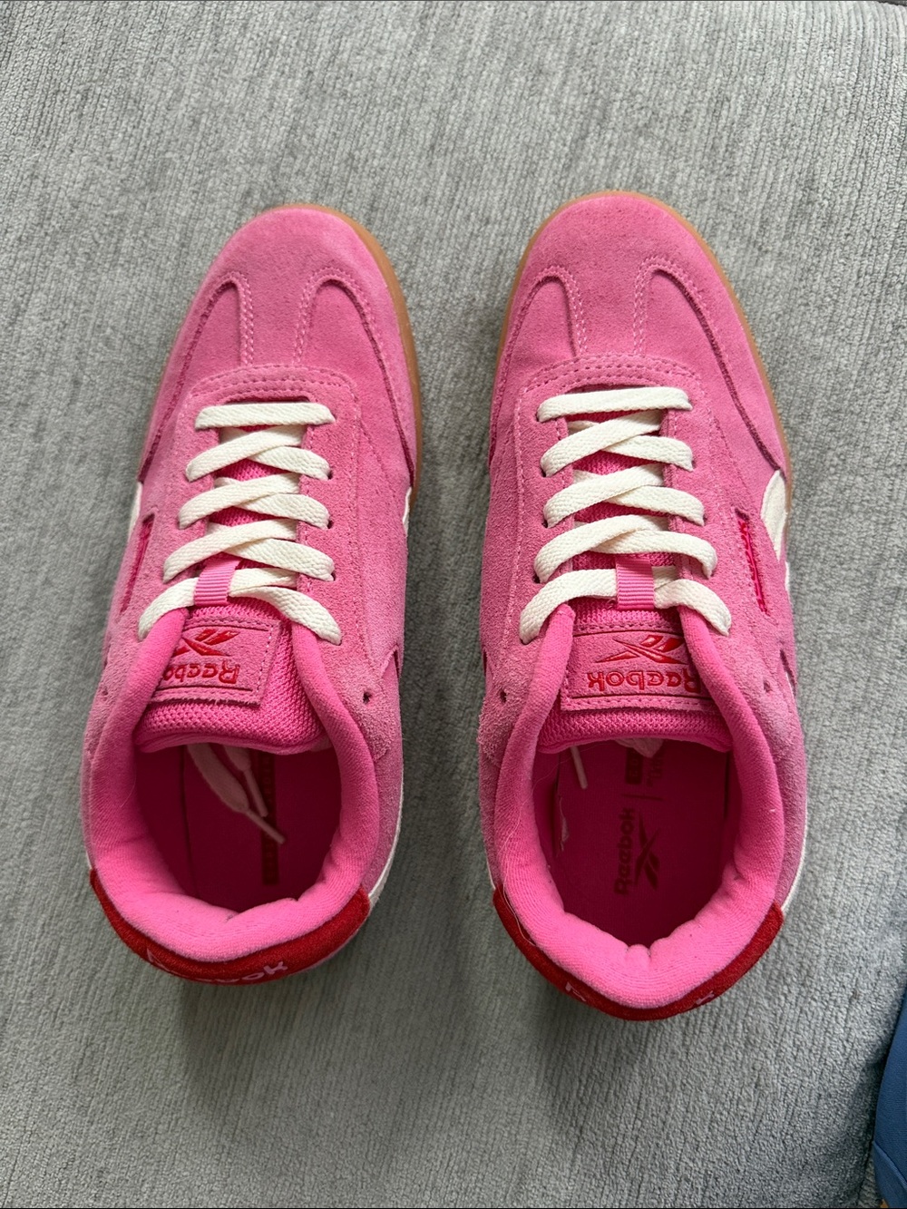 Reebok Pink Suede Women's Sneakers